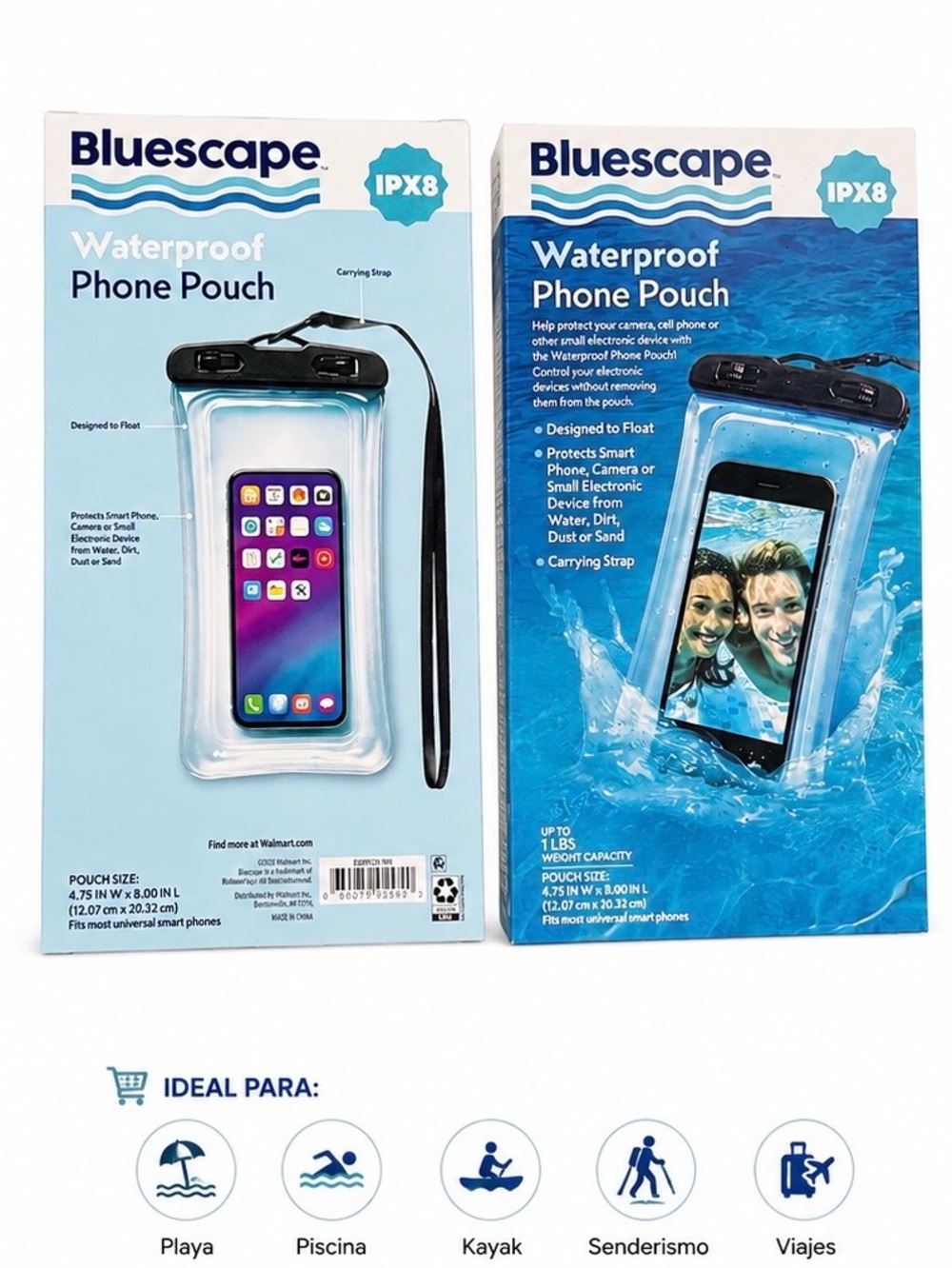 Waterproof Phone Pouch - Clear/Black